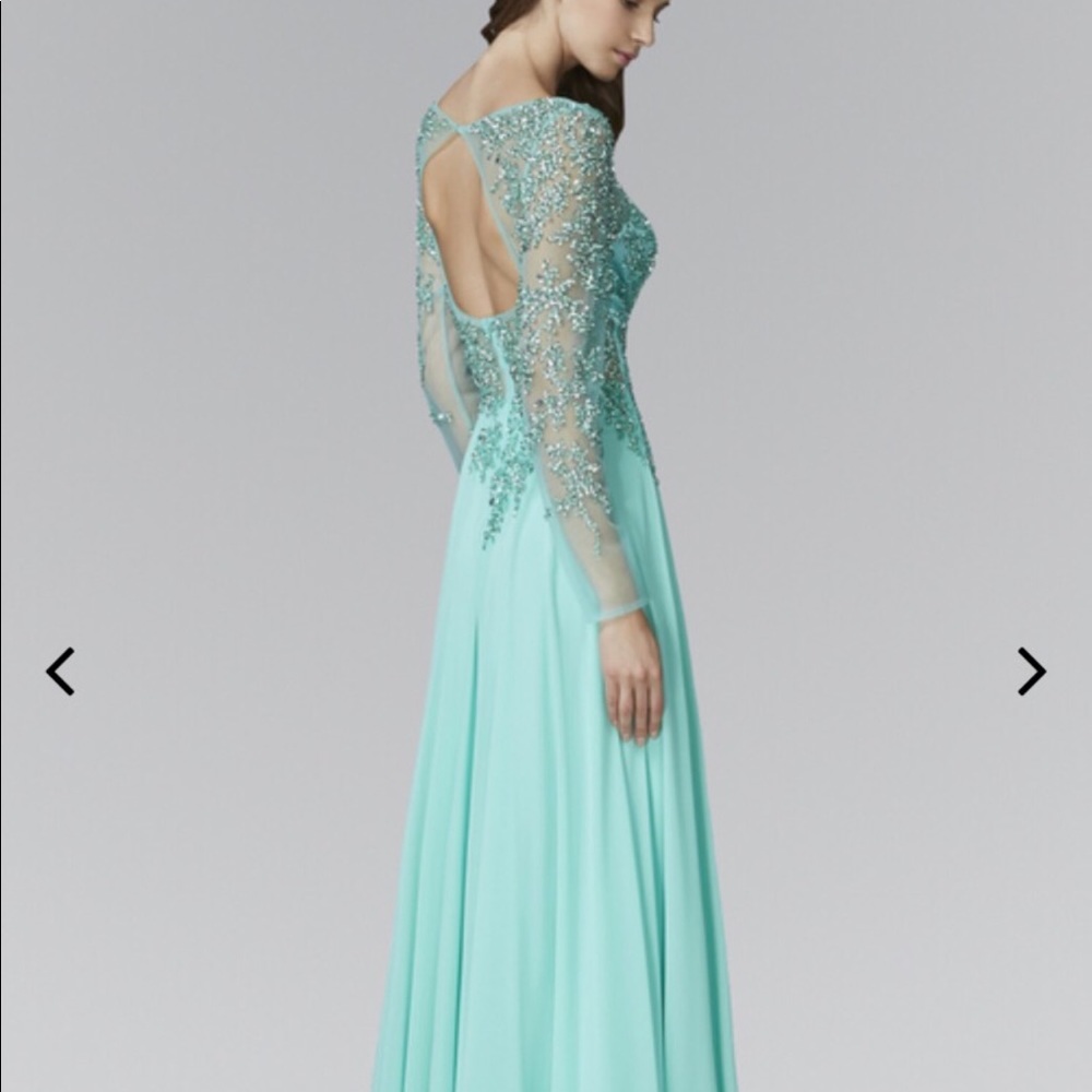 Striking Aqua Gown
